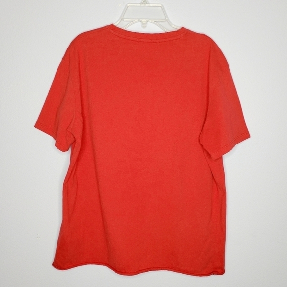 Zara Trafaluc Red Faux Pearl Distressed T-Shirt - Picture 6 of 10